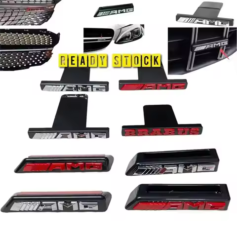 3D ABS Car Styling Sticker for Mercedes Benz AMG Badge Logo Front Grille Emblem Decoration Decals Au