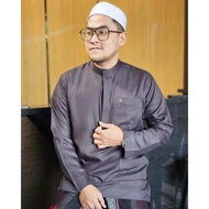 premium baju koko abi zidna katun maroco melayu - abu mewah m