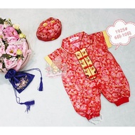 Flowery Qipao Romper BC4-23 / Baby Girl Chinese New Year Clothes / Girls' Chinese New Year Clothes