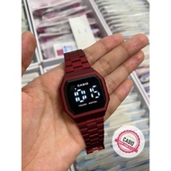Casio Women Watch Digital Touch Watch Jam Tangan Casio Touch Screen Maroon Fashion Woman Watches