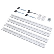 [CAK] T Track And Slider Kit Aluminum Alloy Woodworking Sliding Slot Guide Rail T Slot Miter Track J
