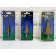 GCE Titanium Nitride Coating Step Drill  From [4-12mm / 4-20mm / 4-32mm] For Wood & Metal - Ready St