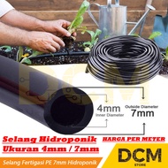 7mm PE Hose for Hydroponic Fertigation 4/ 7 Capillary Tube ID 4mm OD 7mm