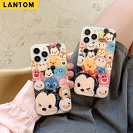 LANTOM Phone Cases  Graffiti Cartoon Cute Glossy Phone Case For iPhone 14 Pro Max Plus 13 Pro Max 12 Pro Max 11 Shockproof Phone Casing Cover Shell