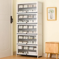 Large-capacity shoe cabinet Bamboo acrylic Shoe Rack almari kasut rak kasut Shoe Organizer Kabinet Kasut