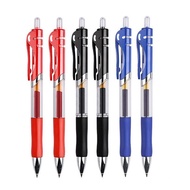 1pcs ปากกาเจล แบบกด ขนาด 0.5 mm มีสามสี ปากกาเจล กึ่ง ลูกลื่น ปากกา