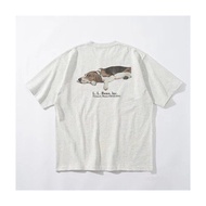 Áo Thun Cotton Dáng Rộng LLBEAN BEAMS Phong Cách Mỹ Cổ Điển in Họa Tiết Động Vật Mùa Hè Thường Ngày