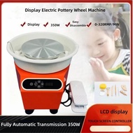 LCD Touch Display Electric Pottery Wheel Ceramic Forming Machine Clay Wheel 350W DIY Clay Sculpting 