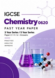 Cambridge IGCSE Chemistry 0620 Past Year Papers - Paper 2 / 4 / 6 / Full Set + Answers - 3 & 5 Year 