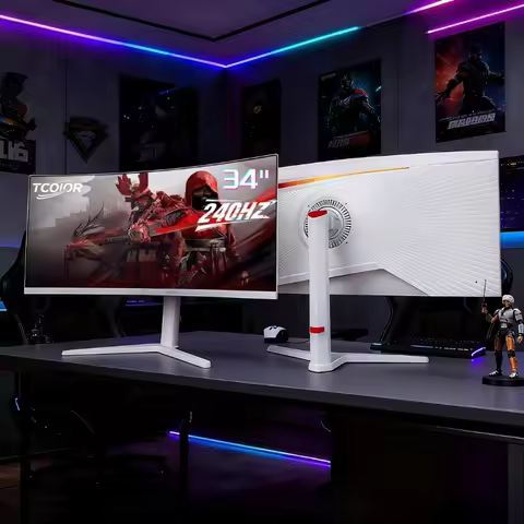 34 Inch ultrawide curved pc monitor 4k screen high resolution hdr lcd monitors gaming monitor 240hz 