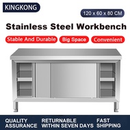 BOBI Kitchen stainless steel workbench 1.2M stainless steel operation table vegetable cutting