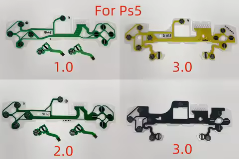 10pcs/Lot Original for Ps5 Dualsense Conductive Film V1.0 2.0 3.0 Game Pad Controller Button Flex Ca