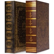 Imperial Persian Book Box Combo CD/DVD Binder Set - 128 Capacity Storage Organizer for DVDs, CDs, Bl