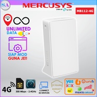 MERCUSYS MB112-4G 300 Mbps Wireless 4G LTE B28 Mod Router Modem Unlimited Hotspot