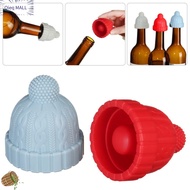 QIEQ MALL Funny Silicone Decoration Champagne Cork Replacement Beanie Cap Bottle Stopper Beverage Keeper Wine Saver