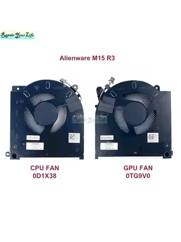 0D1X38 0TG9V0 CPU GPU Cooling Fans For Dell For Alienware M15 R3 M15 R4 Laptop Fan Cooler Radiator D