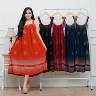 Daster Yukensi Tanpa Lengan Singlet Tali Satu Bali Jumbo Piyama Baju tidur Wanita Bahan Katun Rayon