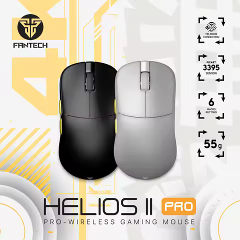 FANTECH HELIOS II PRO XD3 V3 Professional Esports Game Mouse PIXART 3395 26000DPI True 4K TTC Gold S