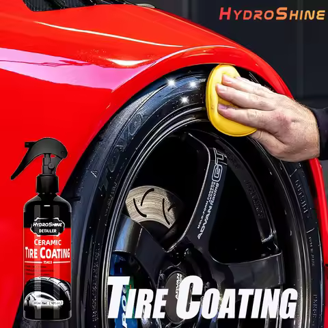 Hydroshine Ceramic Tire Coating Shine Spray Tyre Gloss Plastic Rubber Wheel Restorer Long Lasting Hy