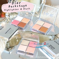 Dior Backstage Glow Face Palette Highlighter & Blush #001#002  ผลิต9/23 002 Glitz หิ้ว