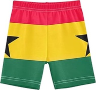 Ghana Flag Girls Biker Shorts Toddlers Cotton Shorts for Under Skirts 4t Kids Clothes