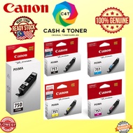 GENUINE Canon CLI-751 PGI-750 (PGBK, B,C,M,Y, Grey, XL, Set) Original Ink Cartridge PGI750 CLI751 PG