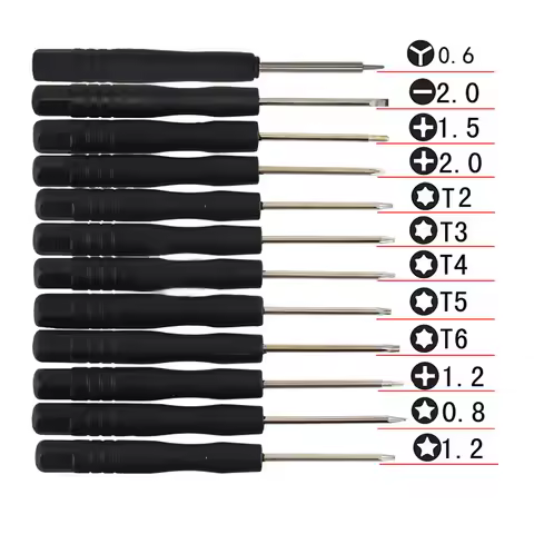 12 Pcs Set Mini Multi-Function Magnetic Precision Screwdriver Set for Apple iPhone 7 Samsung HTC Pho