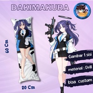 dakimakura anime Hayase blue archive / guling ukuran 20x60 cm anime kaiser blue lock gambar 1 sisi b