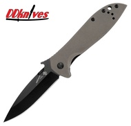 มีดพับ Kershaw Emerson CQC-4K Black Blade, Brown G10 and Stainless Steel Handle (6054BRNBLK)