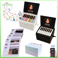[ERHK-t] Piano Calendar 2026 Desk Calendar Playable Piano, Swift Mini Piano Calendar With 52 Weeks O