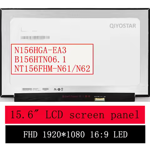 15.6" Slim LED matrix NT156FHM-N61 N62 N63 B156HTN06.1 N156HGA-EA3 laptop lcd screen panel Display 1