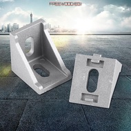 FREEWOODIEGI 10pcs Aluminum Corner Bracket, Durable 2 Hole L Shape Connector, Practical 3030 Series 