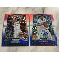 [LOT 2 MINT] BROOK LOPEZ JOHN HENSON 2019 PRIZM RED WHITE BLUE Refractor NBA Cards BUCKS