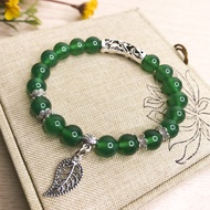 - Feng Shui Bracelets - Green Agate Female Bracelets 8 li V316-08- Feng Shui Ring Suitable For Fire - Carpentry - [Standard Picture]