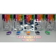 Card reader rotating support micro SDHC color