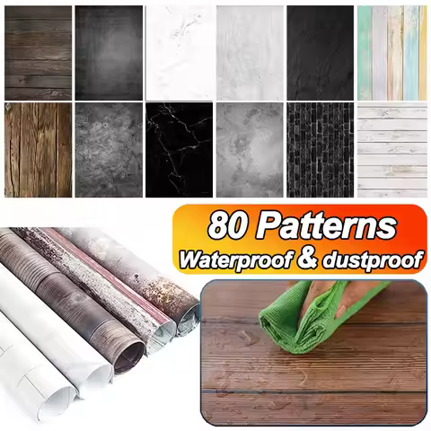 Wood Grain Photography Backdrops 54x87cm Photo Studio Waterproof Background Props Marble Grain Photo