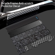 [LovelyCat]1 Set Bike Chain Sticker Waterproof Scratch Proof Faux Leather Bicycle Frame Anti-scratch Protector Decal for E-bike