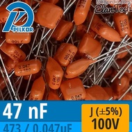 G23 Kapasitor Mkt 47Nf 100V Pilkor 473 47N Orange Capacitor Elantech