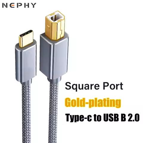 USB C to B Type B 2.0 Cable for Canon HP Epson Printer Scanner Electric Piano Organ Electronic Drum 
