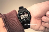 Montres Company 香港註冊公司(33年老店) 卡西歐 CASIO F91 F91W F-91 F-91W F-91W-3 七年電池壽命 復古風 黑色綠邊 十二款色有現貨