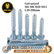 Galvanized hexagonal self-tapping DIN571 Galvanized wood screw Self-tapping screw Extended hexagonal
