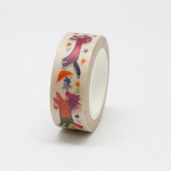 【彩色奔馳小馬膠帶一入 (白底小馬) 】 三明治工X樂山教養院