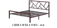 3V METAL KING BED TE960FSBN SUPER BASE / KATIL BESI TAHAN LASAK / KATIL BESI MUDAH ALIH