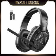 EKSA E5 BT 2.4GHz Wireless Headphones with Mic Bluetooth 5.3 20ms Low latency Wired Gaming Headset f