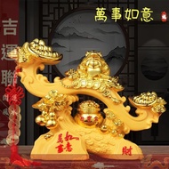 Good Luck Linkage Feng Shui Fahua Zen Temple Consecrated Sand Gold Lucky Fortune Ornaments Living Ro