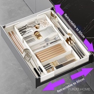 Kitchen Drawer Organizer Cutlery Organizer Retractable Cutlery Drawer Organizer Flatware Drawer Tray