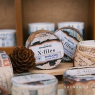 X-files Series Burnt Edge Washi Tape | Shinjodu | Journal | Bujo | Scrapbook | Craft