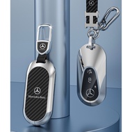 Alloy Car Key Case Cover for Mercedes Benz 2022 C S Class W206 W223 S350 C260 C300 S400 S450 S500 Ke