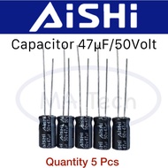 50v47uf Capacitor 47uf50v 47uf 50v Size 6.3x11.0mm 1 Set There Are 5 Pieces (Piece)