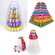 &lt; Pisika Mold &gt; 6-Layer Macaron Display Stand 10-Layer Cake Placement Stand Round Plastic Cake Tower Stand Wedding Pastry Stand Base